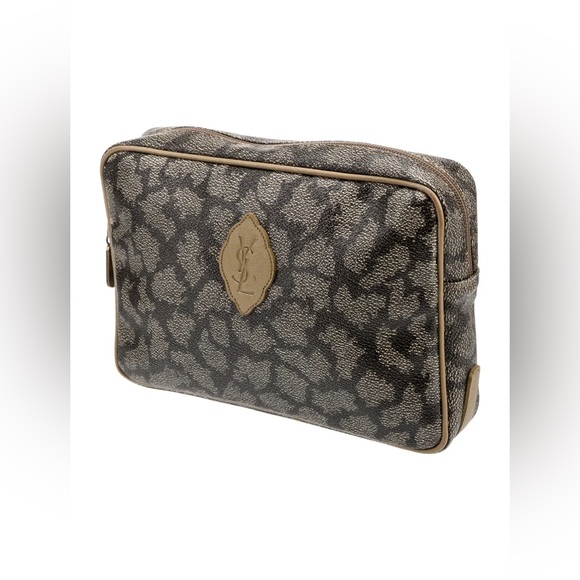 Auth YVES SAINT LAURENT Clutch Hand Bag Purse - Picture 2 of 7